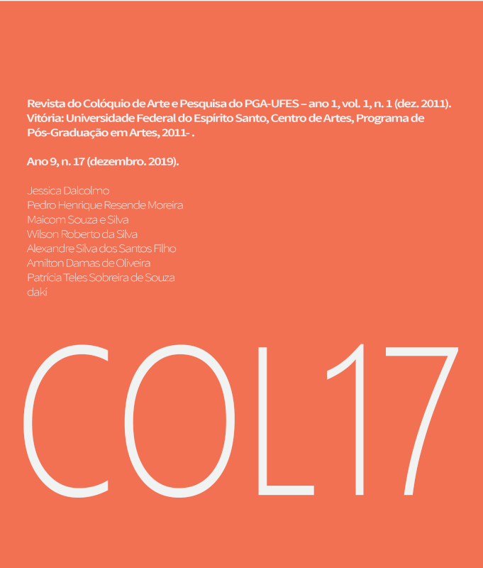 Imagem de Capa. Referência completa da edição da Revista em letras menores e, em letras maiores, COL17.